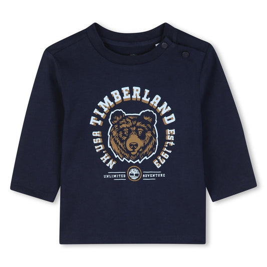 TIMBERLAND LONG SLEEVE T-SHIRT in NAVY