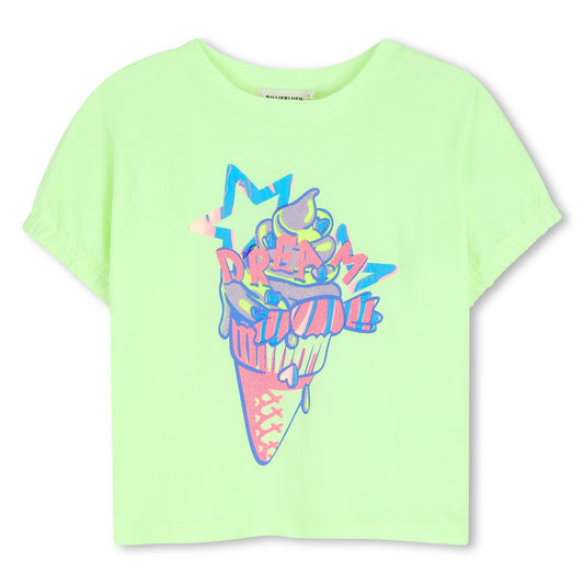 BILLIEBLUSH SHORT SLEEVES TEE-SHIRT GREEN LEMON