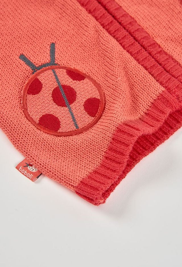 Boboli Knit lady bug jacket for baby girl