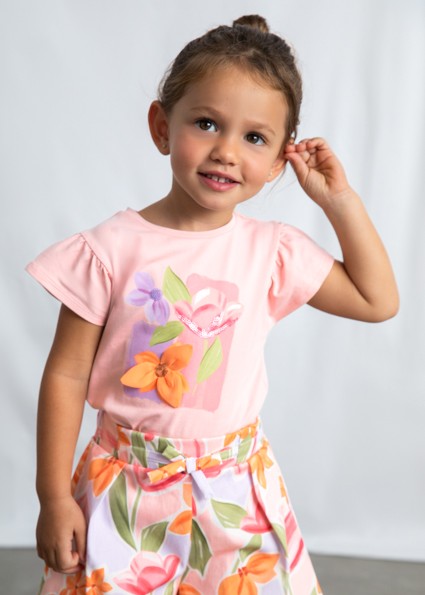 Mayoral Blossom Short Sleeve T-shirt