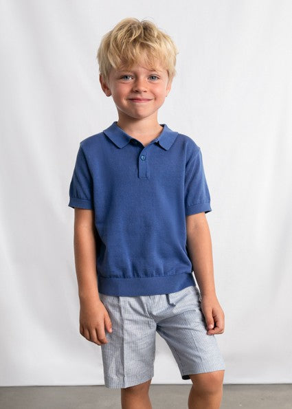 Mayoral Boy Linen Suiting Bermuda Shorts
