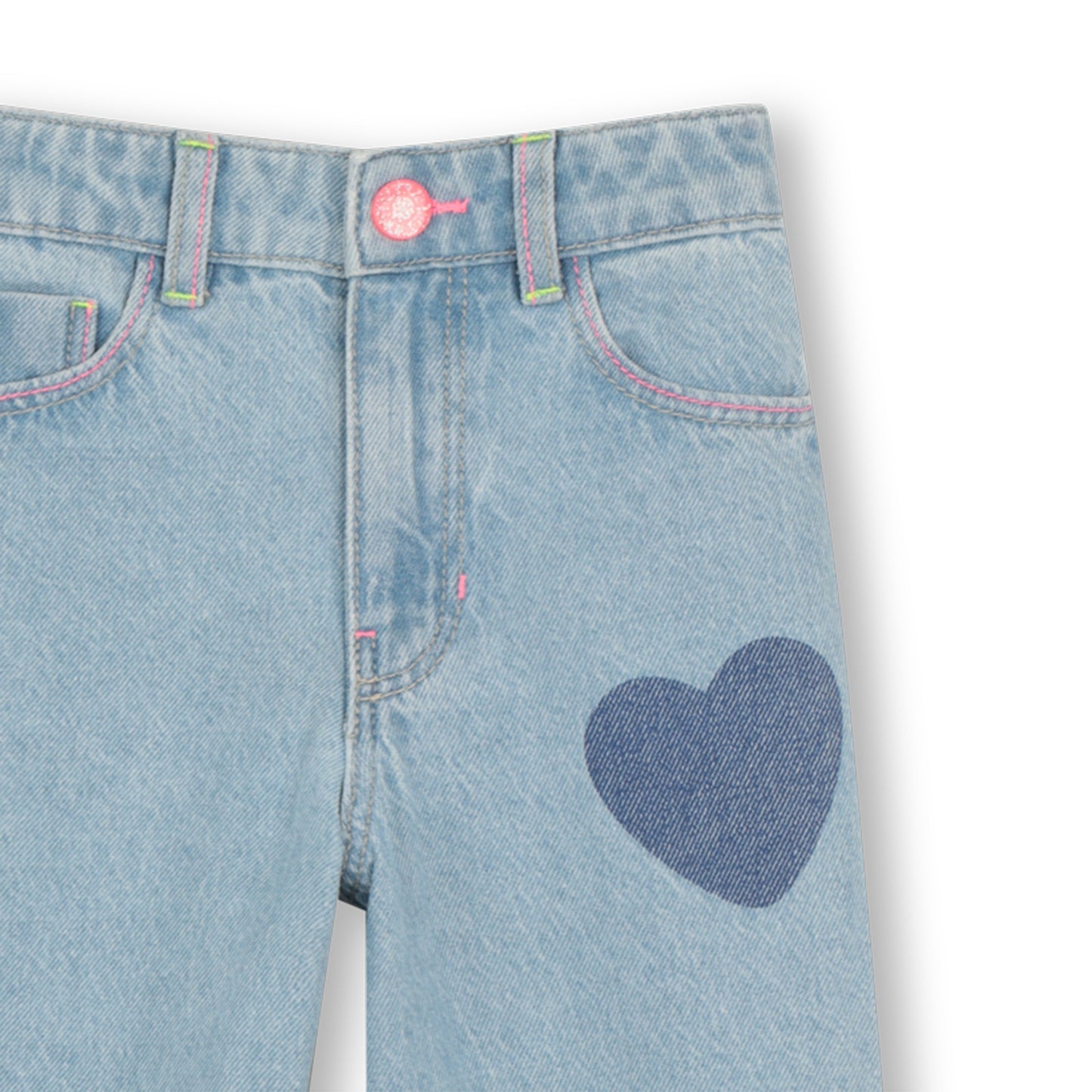BILLIEBLUSH DENIM TROUSERS DOUBLE STONE+BLEACH