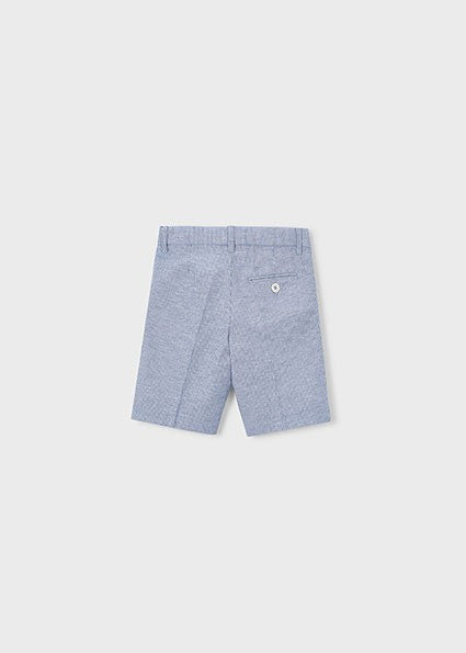 Mayoral Boy Linen Suiting Bermuda Shorts
