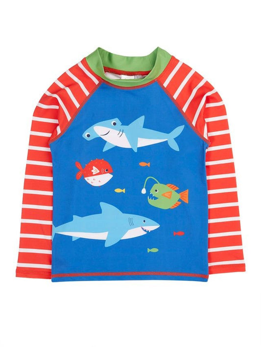 FRUGI SUN SAFE RASH VEST BLUE