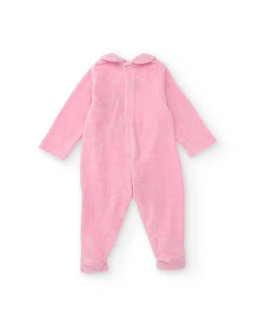 Tuc Tuc Funny Owl VELVET ROMPERS MAUVE