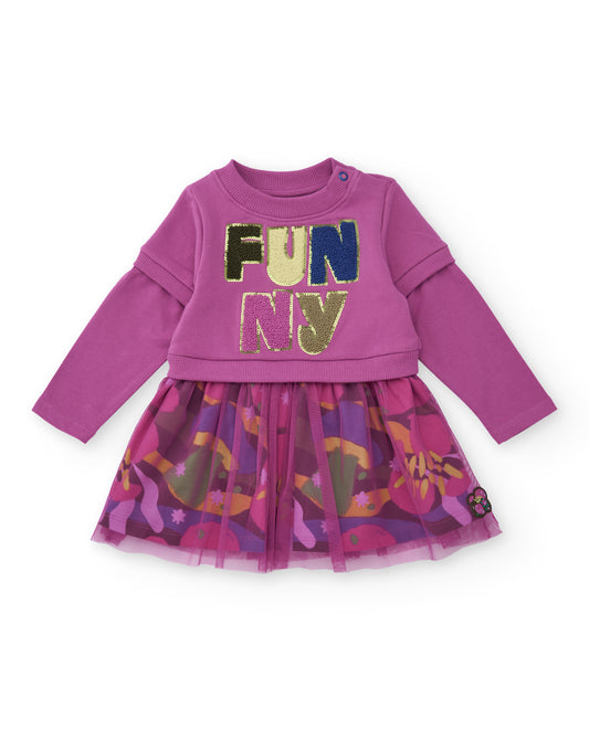 Tuc Tuc Creatures PLUSH DRESS MAGENTA