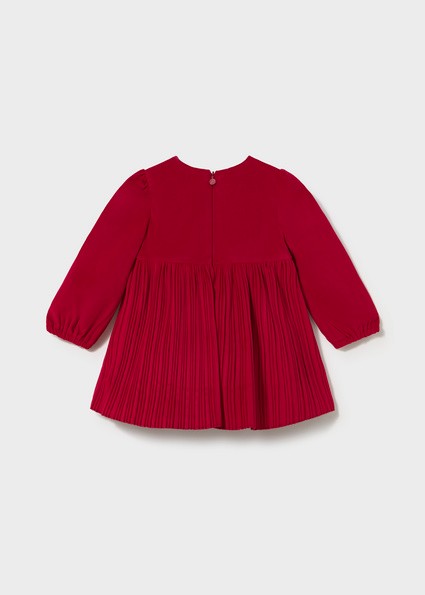Mayoral Velvet Dress in Red