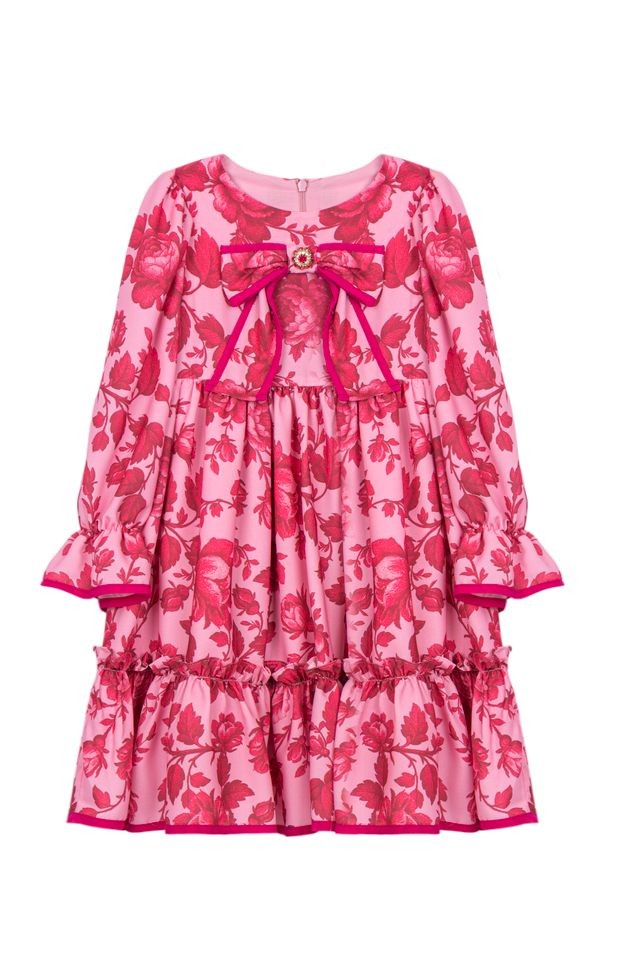 PATACHOU Pink Floral Chiffon Dress