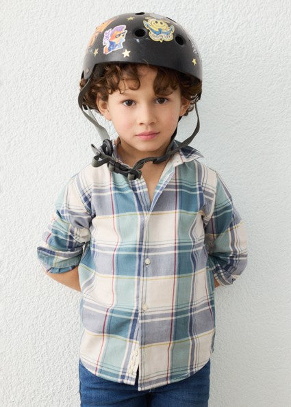 Mayoral Long Sleeved Checked Shirt