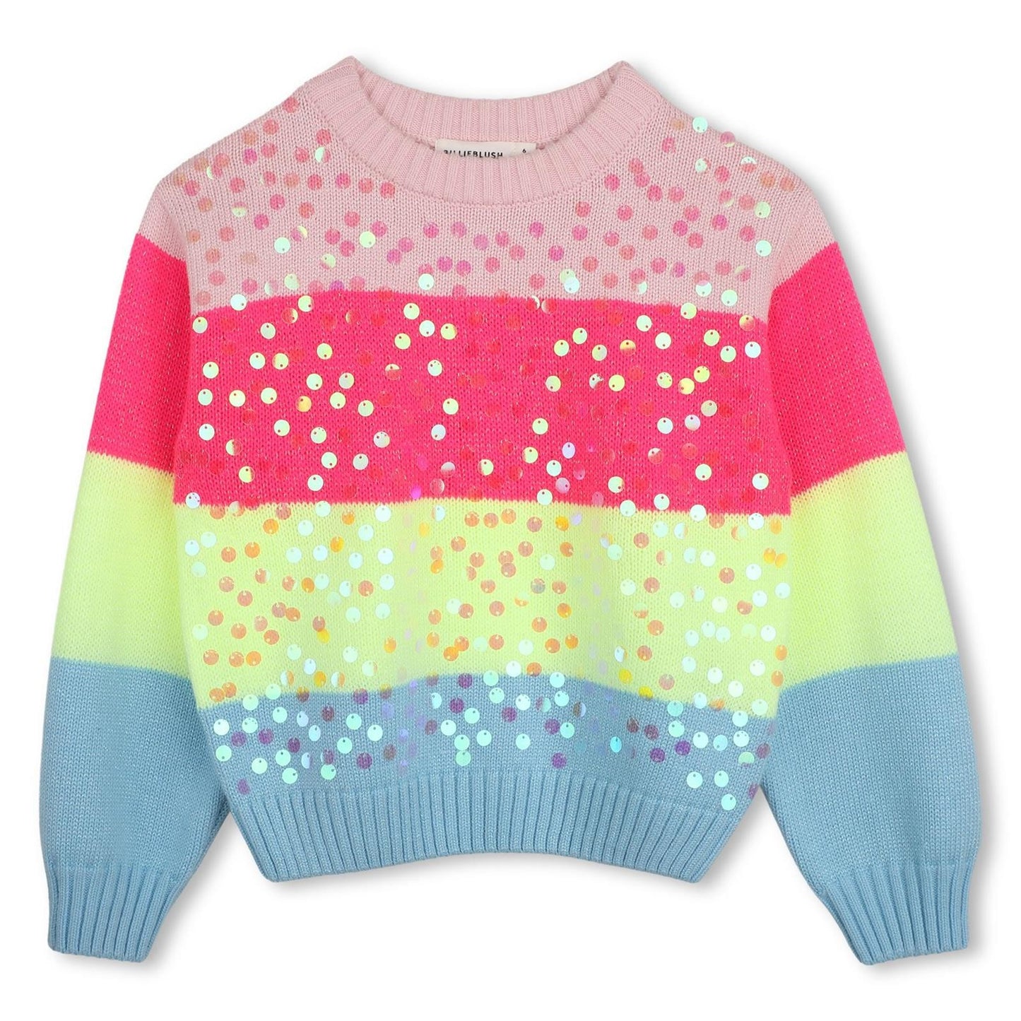 BILLIEBLUSH Colourful Striped Knitted Jumper