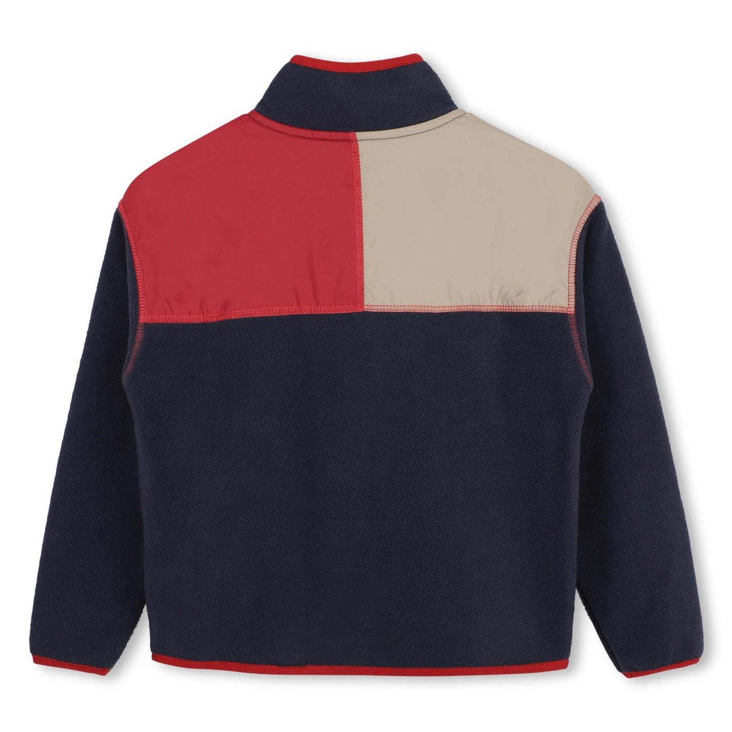 TIMBERLAND FLEECE in RED, NAVY & CREAM COLOURBLOCK