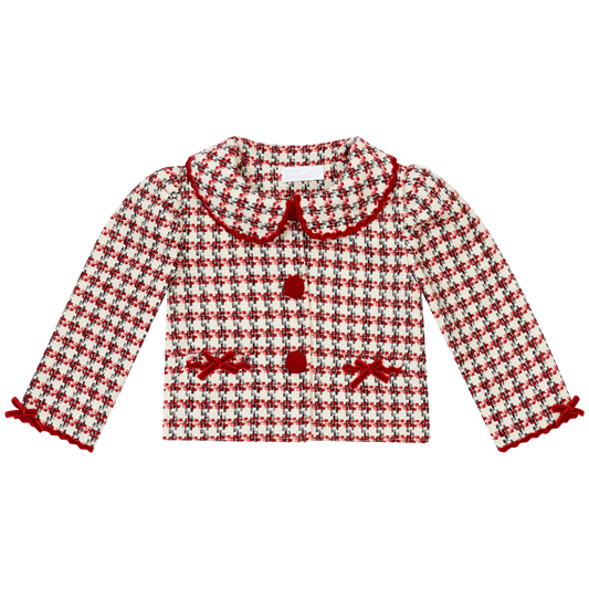 DEOLINDA RED TWEED JACKET