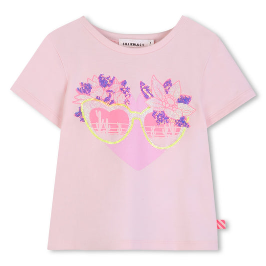 BILLIEBLUSH SHORT SLEEVES TEE-SHIRT PINK  PALE