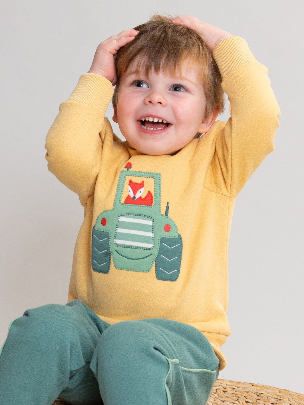 Kite Clever Fox Sweatshirt Yellow
