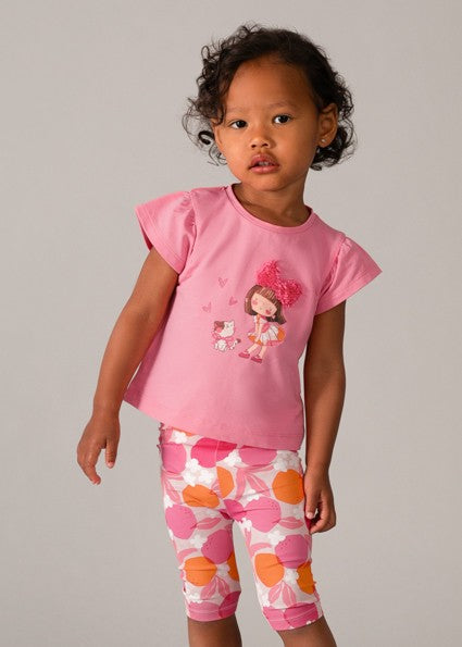 Mayoral Baby Girl Geranium Leggings set