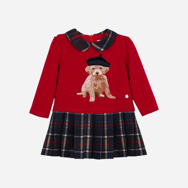 Patachou Girl Red Tartan Dress