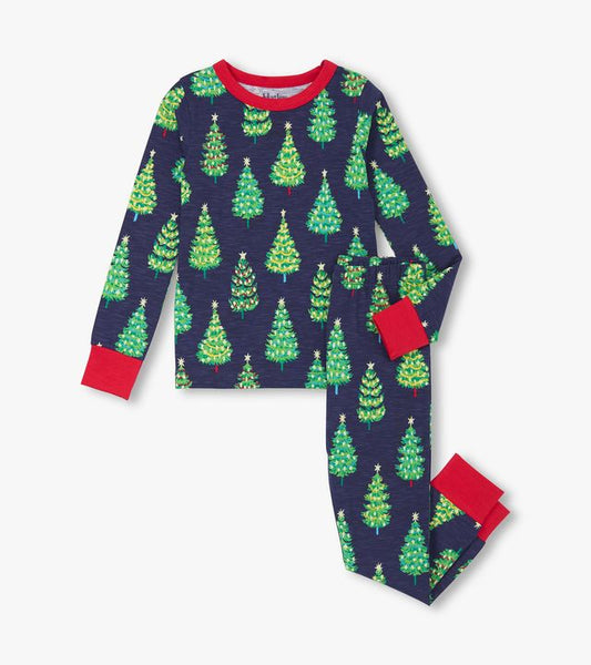 Hatley Boys Christmas Stretch Cotton Pajamas Set