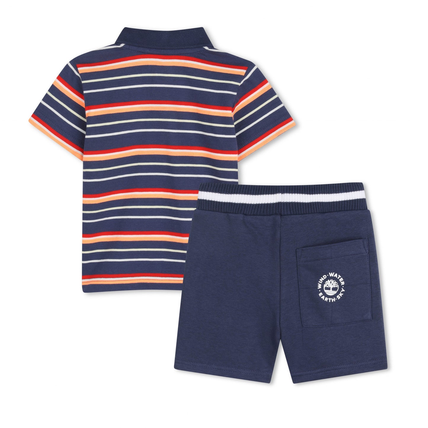 TIMBERLAND BABY BOY T-SHIRT+SHORT SET  SLATE BLUE