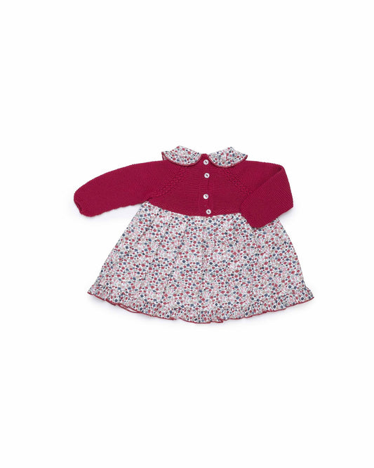 JULIANA Dress in Berry Red