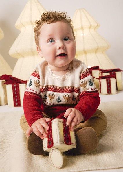 Mayoral Knit Jumper & Cord Trousers Set