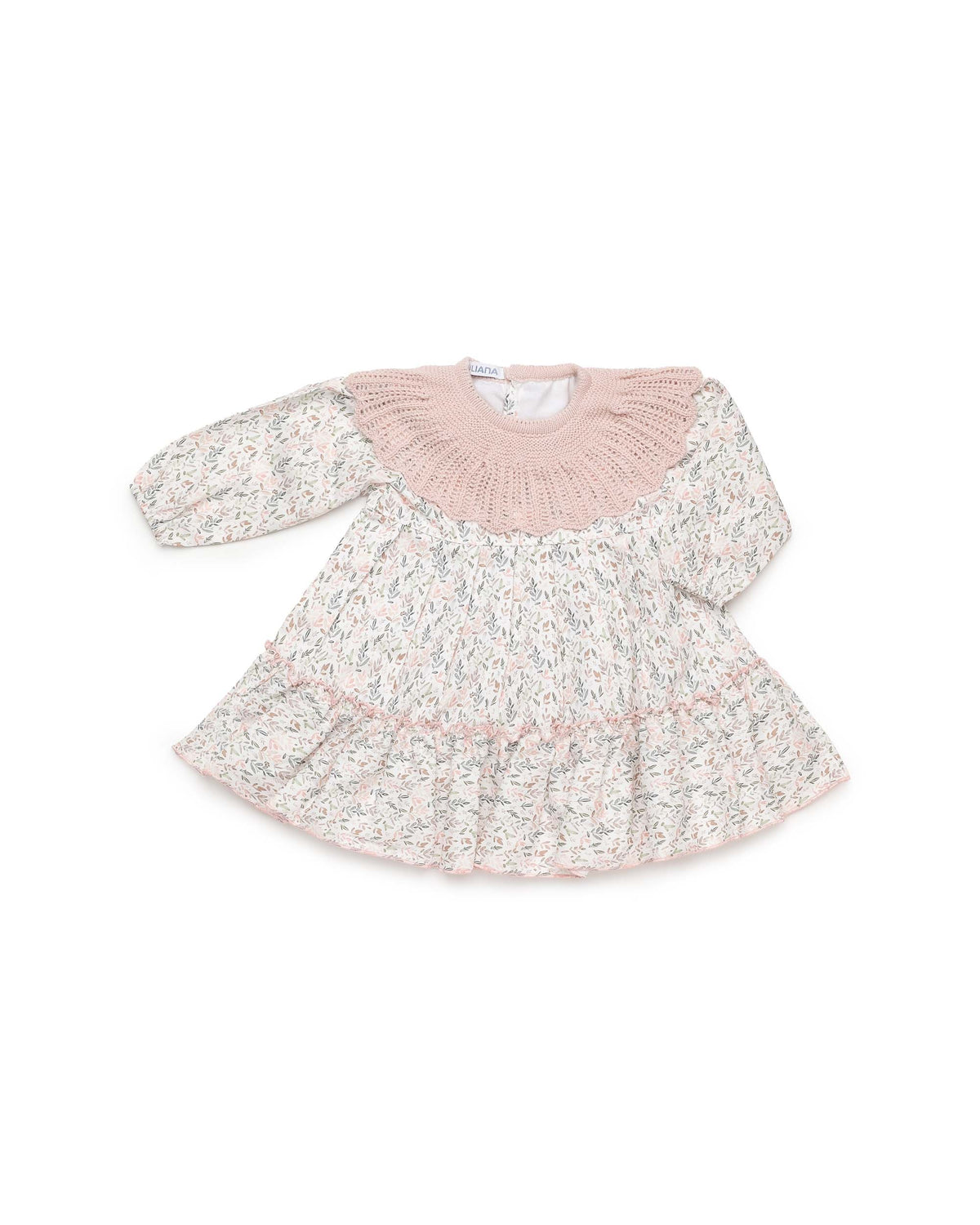 JULIANA - Dress in Floral Print   Pale Pink