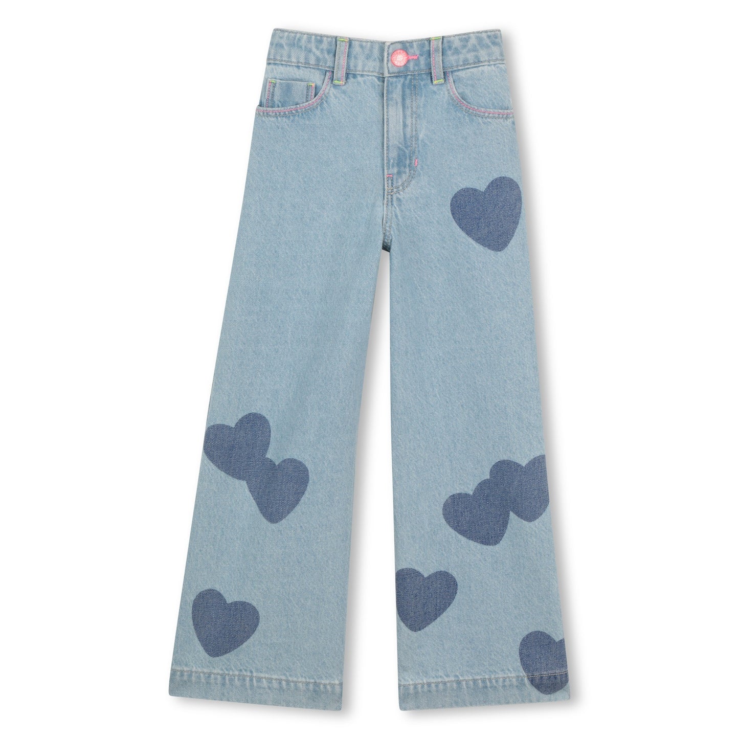 BILLIEBLUSH DENIM TROUSERS DOUBLE STONE+BLEACH