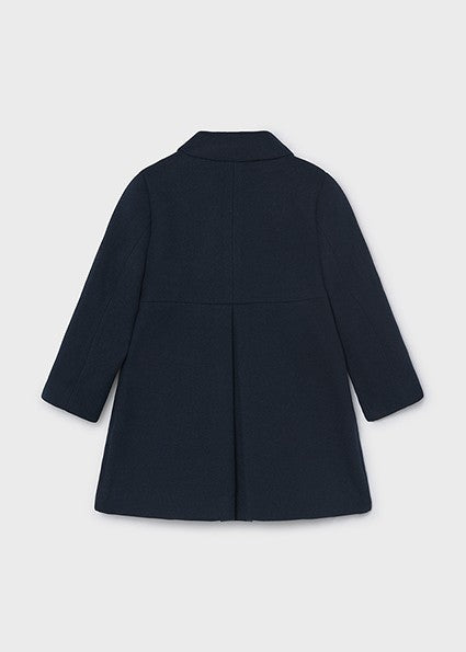 Mayoral Dress Wool Coat in Navy