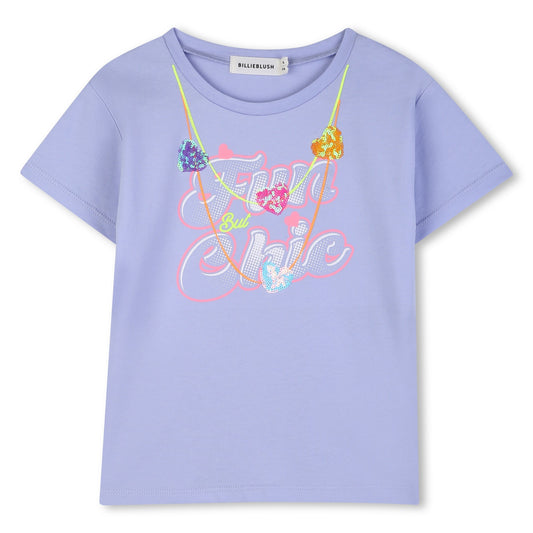 BILLIEBLUSH SHORT SLEEVES TEE-SHIRT ANGEL BLUE