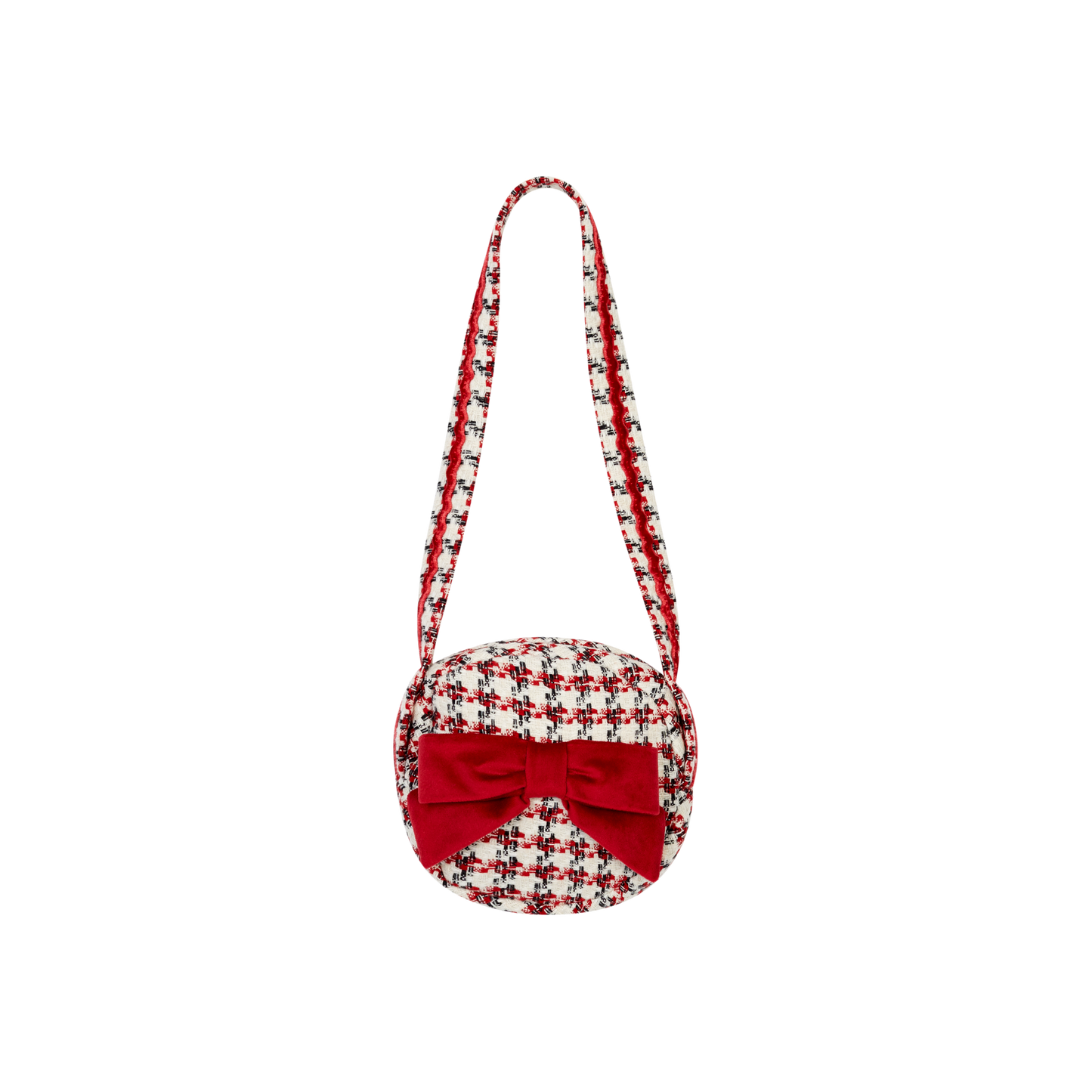 DEOLINDA RED TWEED HANDBAG