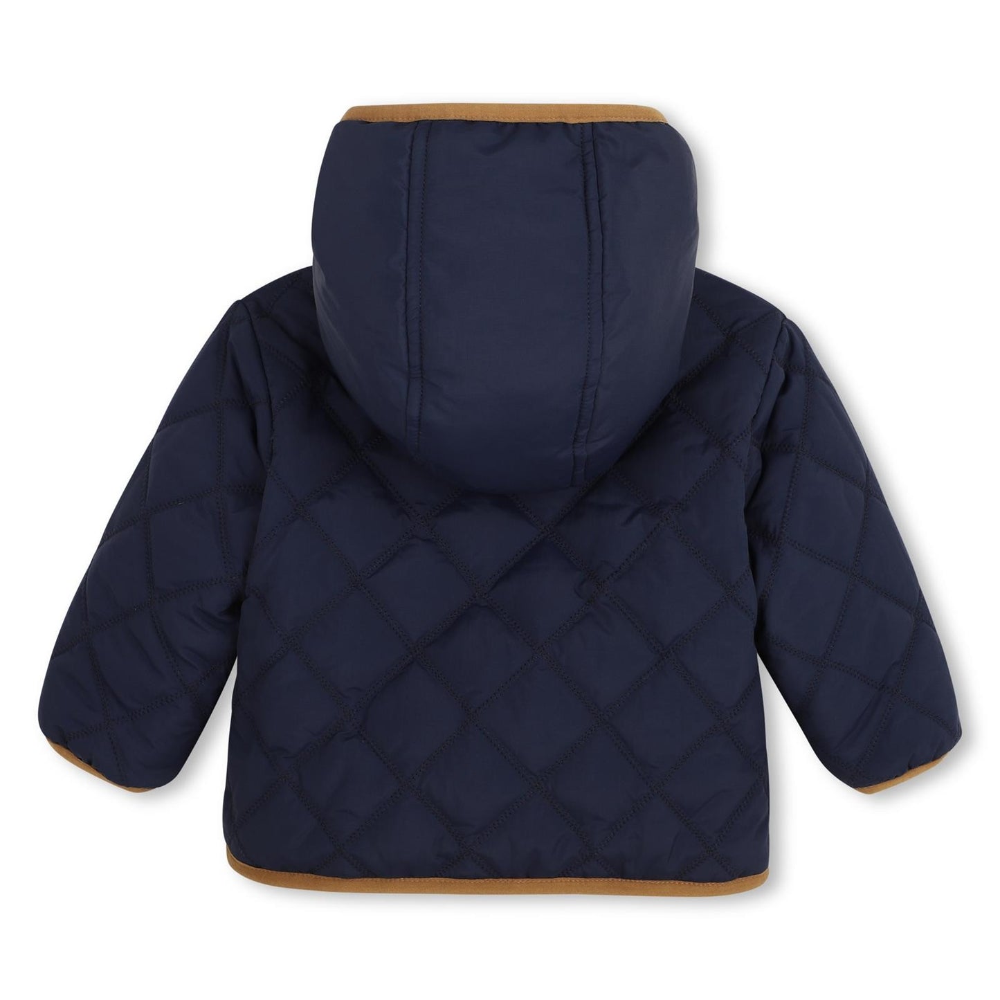 TIMBERLAND REVERSIBLE PUFFER JACKET in NAVY & BEIGE