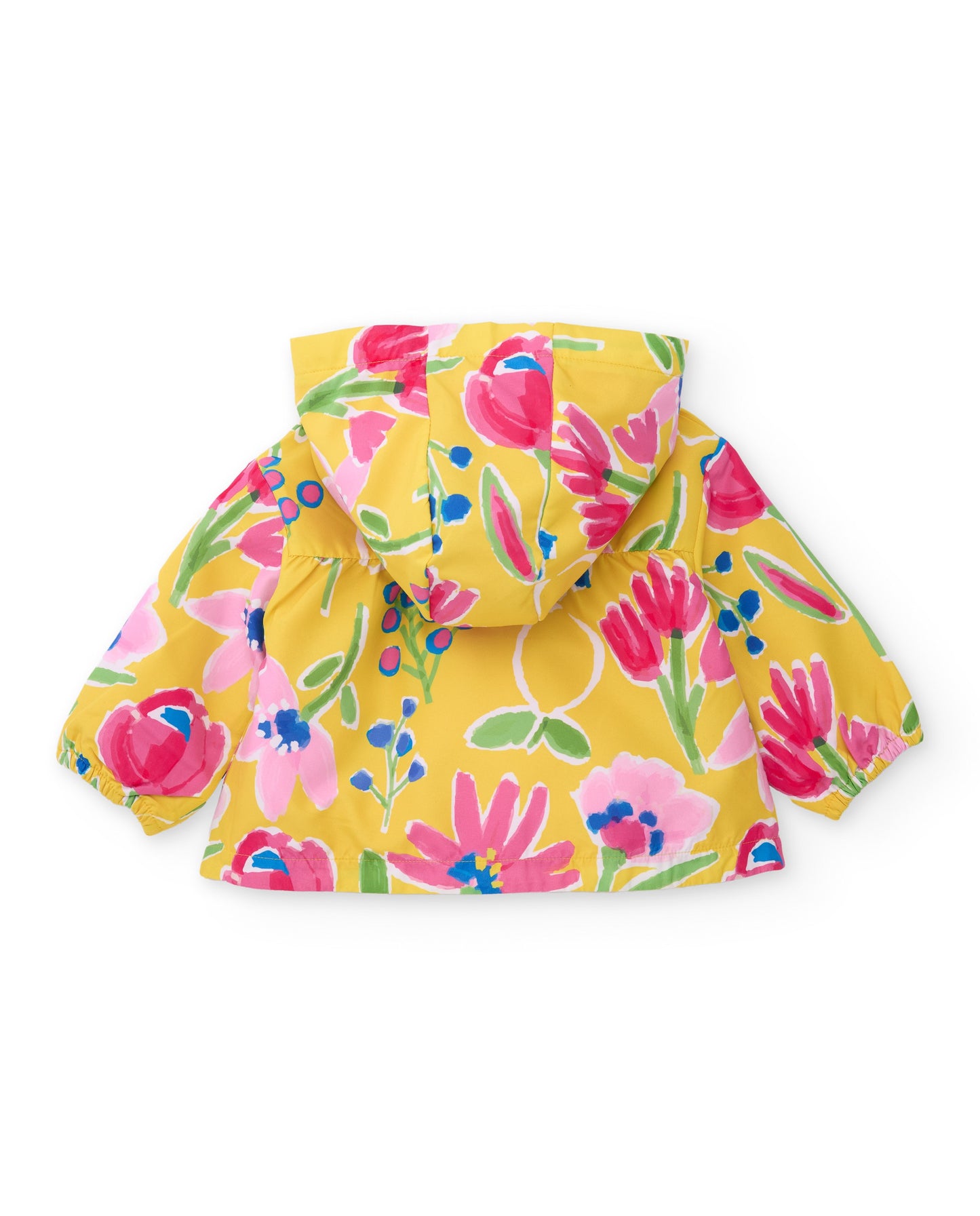 Tuc Tuc GIRL Yellow windbreaker jacket with floral design
