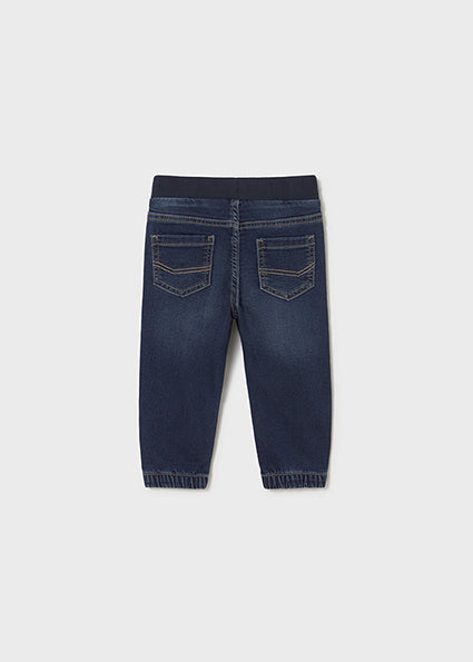 Mayoral Soft denim jogger pants