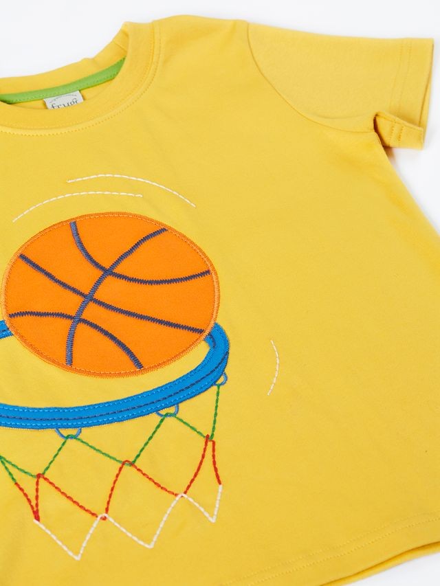 FRUGI CARSEN CIRCULAR T-SHIRT BUMBLEBEE/BASKETBALL