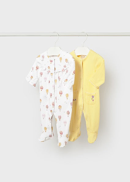 Mayoral Baby girl Set of 2 long sleeve babygrows