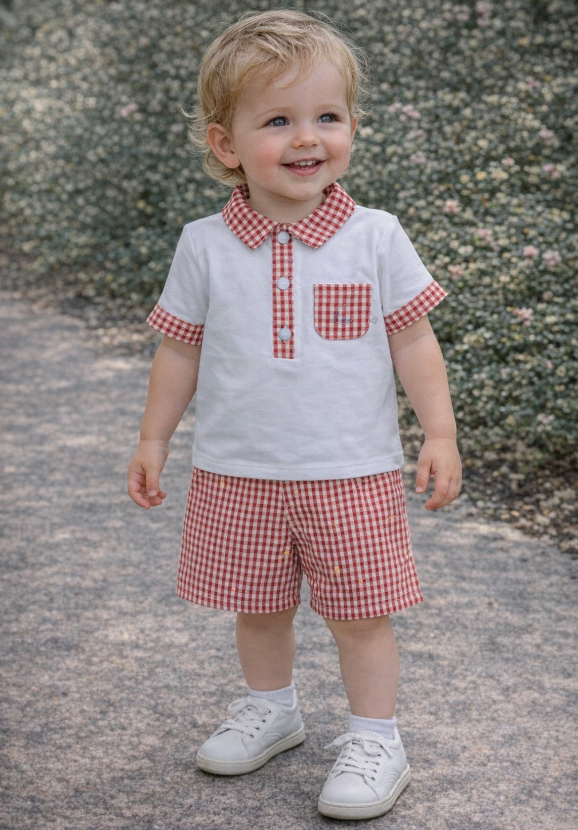 Deolinda Boy Aura Shorts and polo shirt set