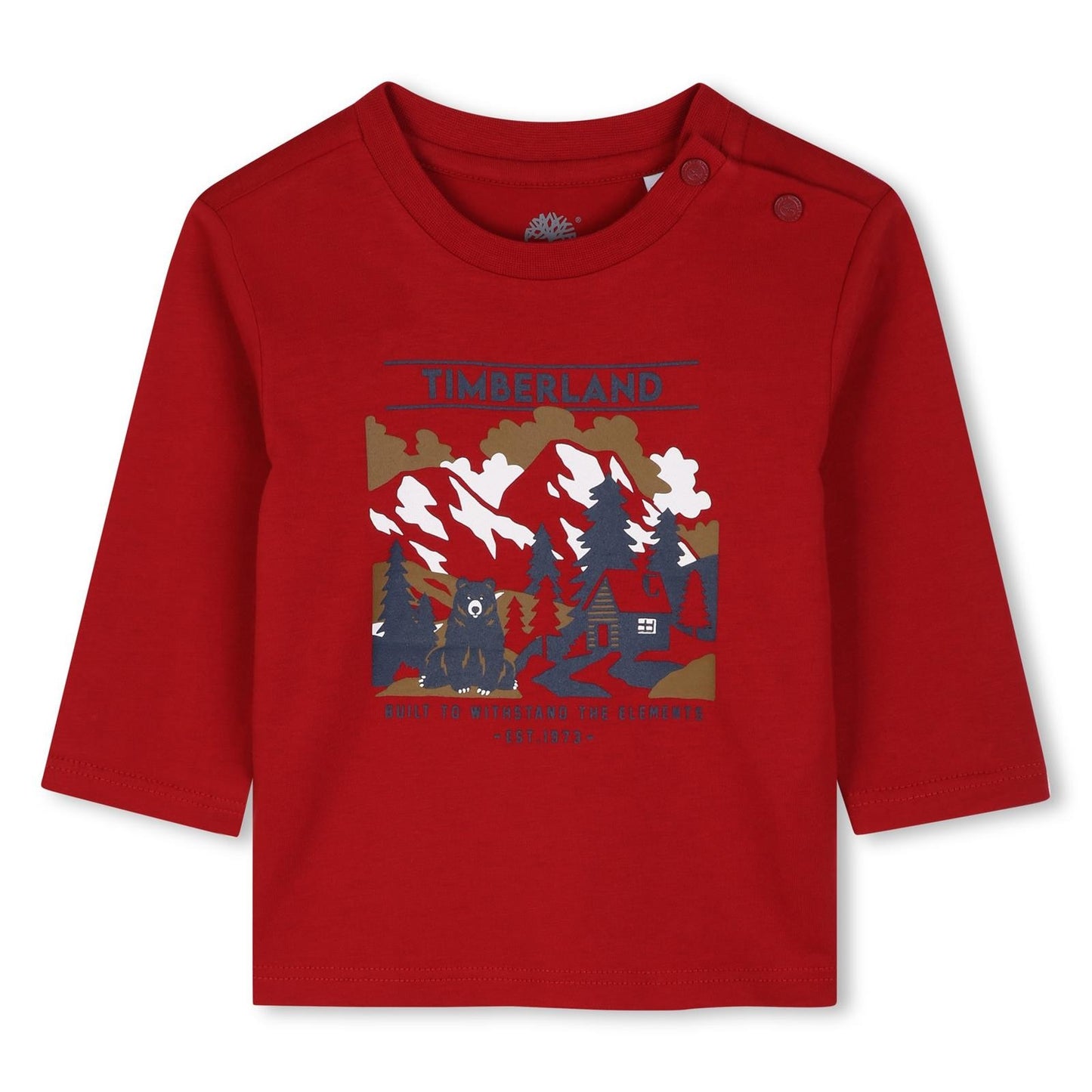TIMBERLAND LONG SLEEVE T-SHIRT in RED