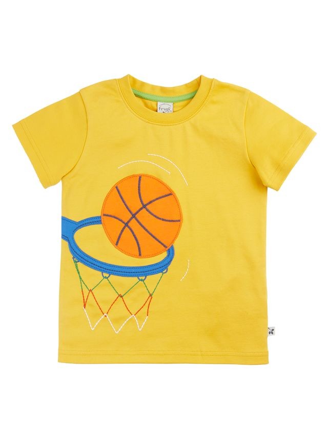 FRUGI CARSEN CIRCULAR T-SHIRT BUMBLEBEE/BASKETBALL