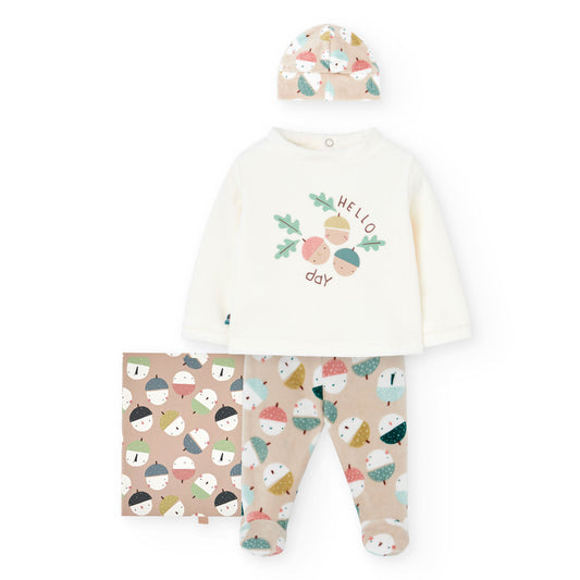 Boboli Baby Boy or Girl Printed  Baby Gift Set