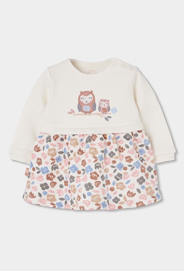 Boboli Baby Girl Owl Floral Dress
