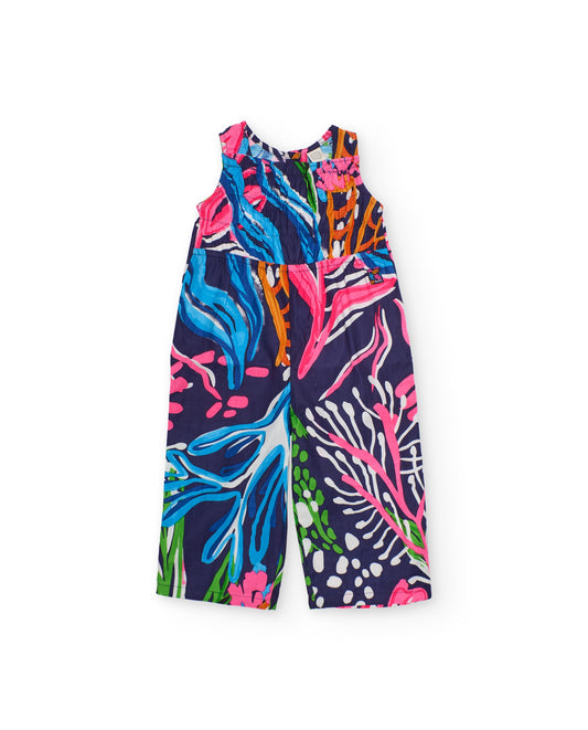 Tuc Tuc GIRL Navy and brightly coloured sealife jumpsuit