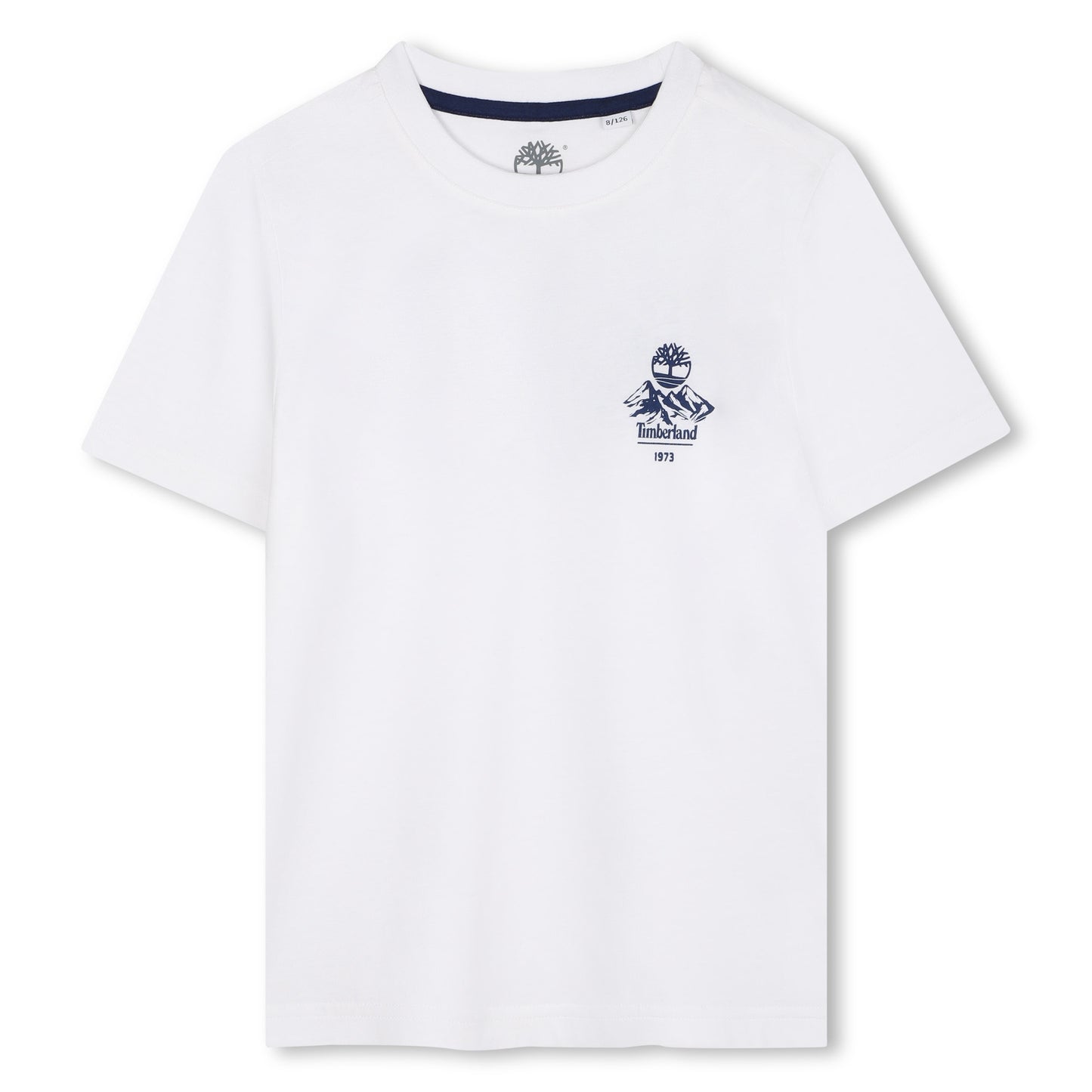 TIMBERLAND SHORT SLEEVES TEE-SHIRT WHITE  NAVY