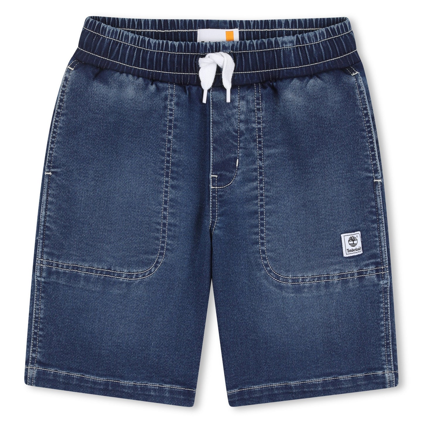 TIMBERLAND BOY DENIM BERMUDA SHORTS DOUBLE STONE + BRUSH