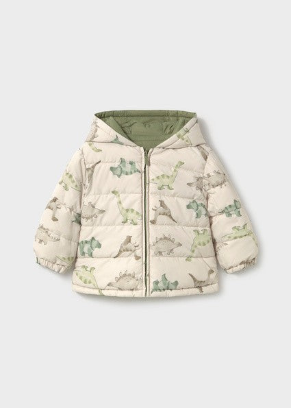 Mayoral Reversible Coat with Dinosaurs