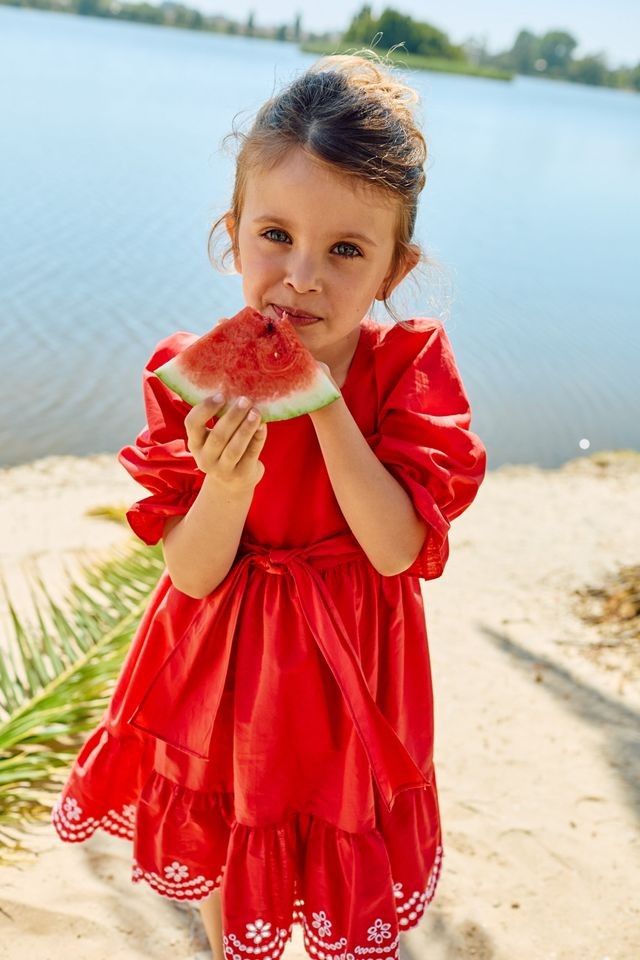 Patachou Red Dress with bow