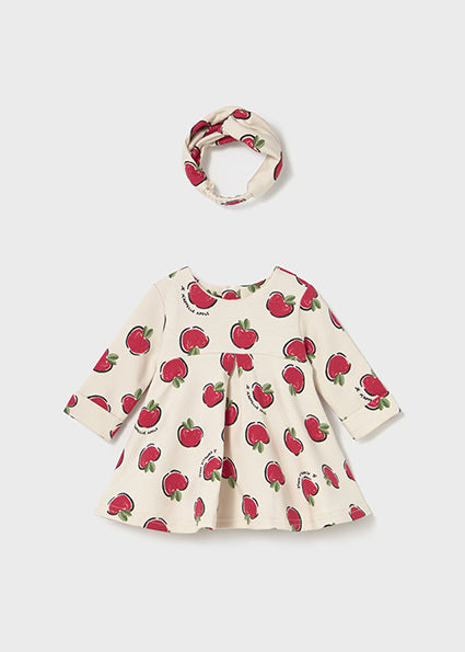 Mayoral Baby Girl Cherry Fleece dress