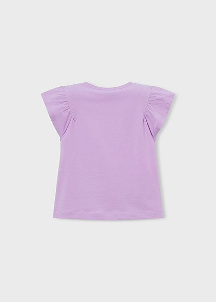 Mayoral Girl Lilac T-shirt with Fun Print