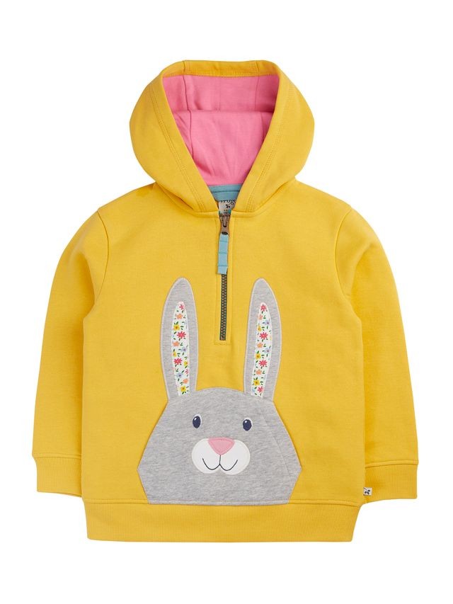 FRUGI HADLEY HALF ZIP RABBIT HOODIE