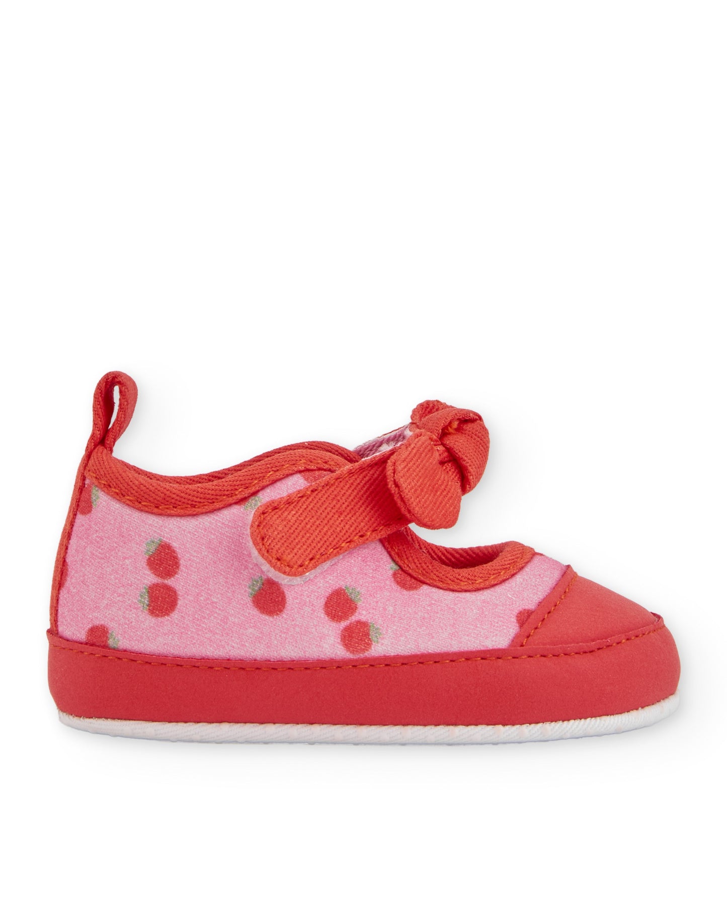 Tuc Tuc BABY GIRLRed & Pink soft shoes with velcro strap
