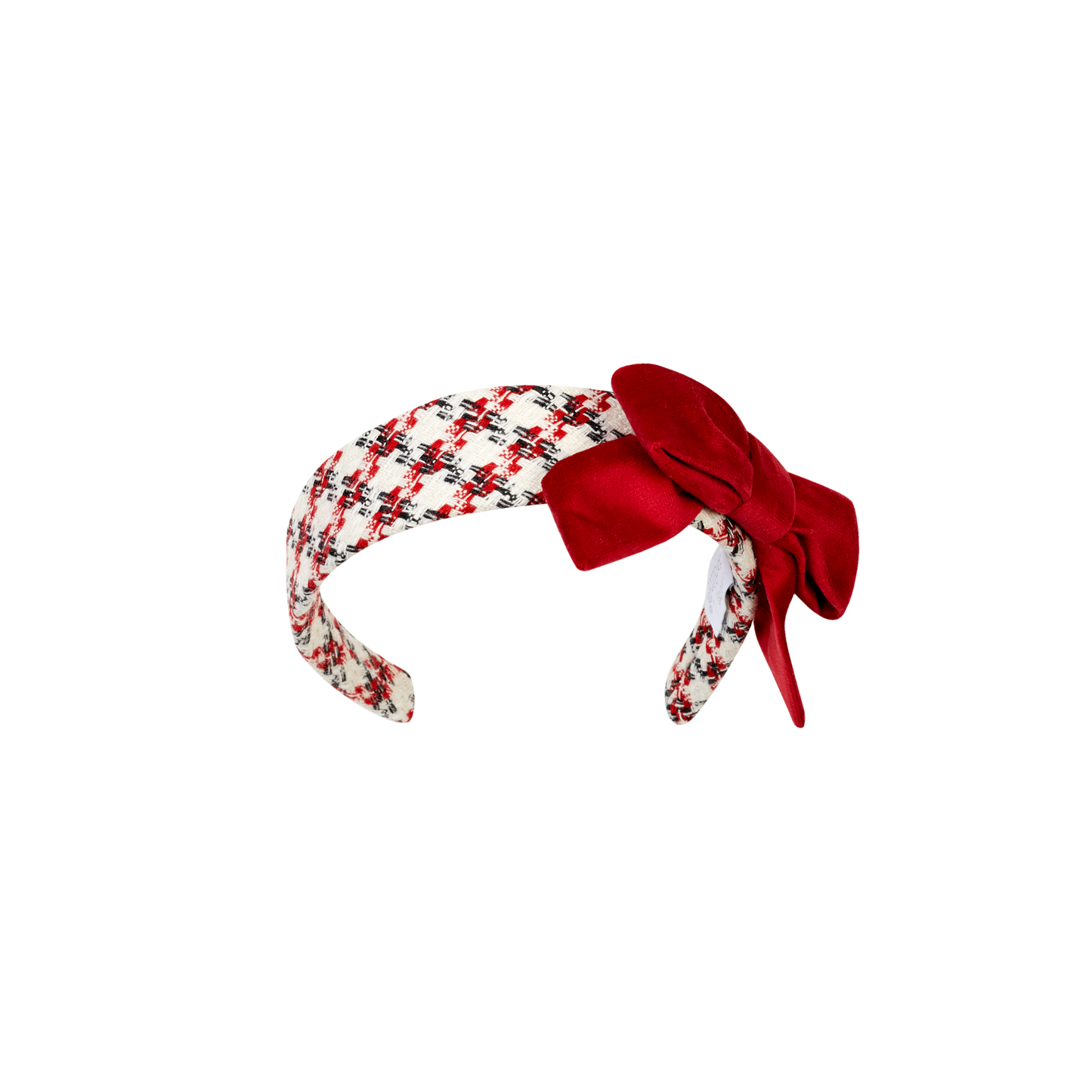 DEOLINDA RED TWEED HAIRBAND