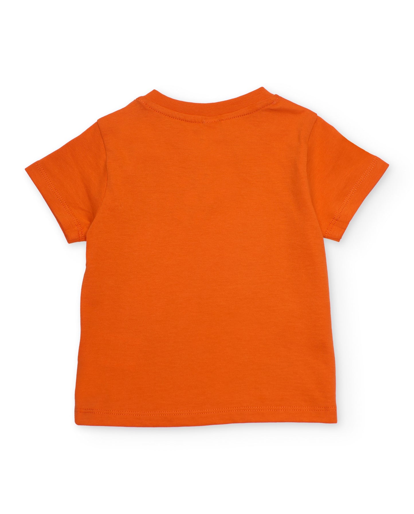 Tuc Tuc BOY Oange t-shirt with printed design on front